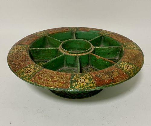 Antique Regency Pope Joan Game Wheel