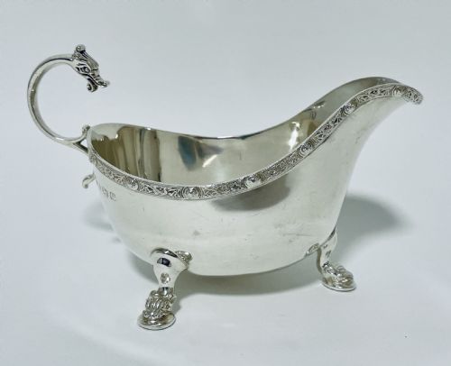 Antique Scottish Silver Sauce Boat