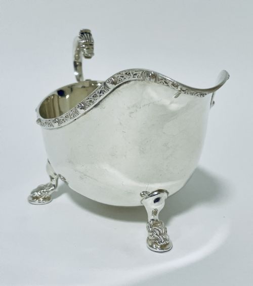 fig 1. Antique Scottish Silver Sauce Boat
