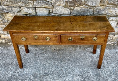 fig 2. Antique Sycamore and Elm Dresser Base