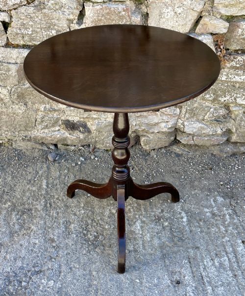 Georgian Oak Tilt Top Wine Table