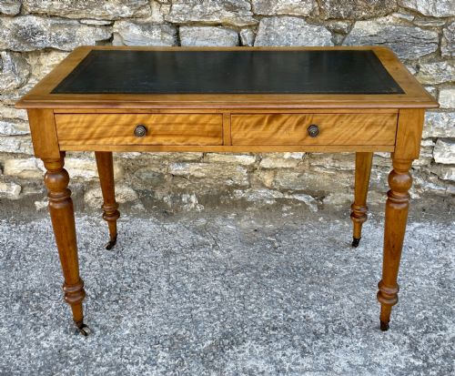Victorian Satinwood Writing Table