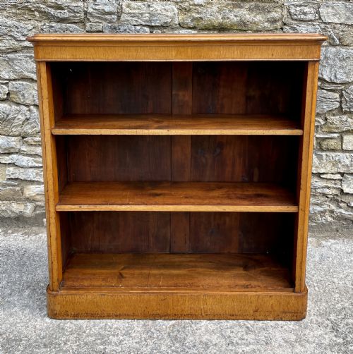 Victorian Golden Oak Bookcase by Edwards & Roberts