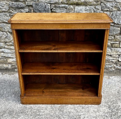 fig 1. Victorian Golden Oak Bookcase by Edwards & Roberts