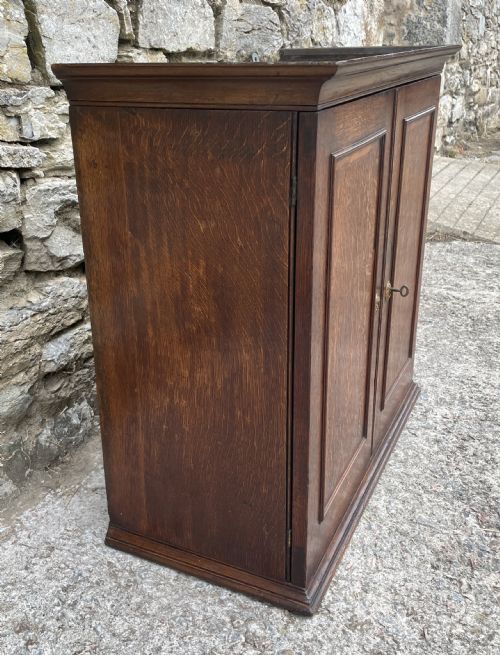 fig 1. Georgian Oak Hanging Wall Cupboard