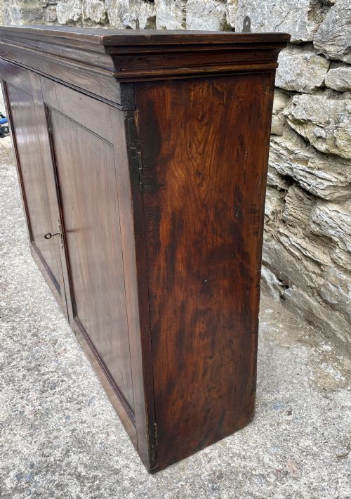 fig 1. Antique Georgian Elm Hanging Wall Cupboard