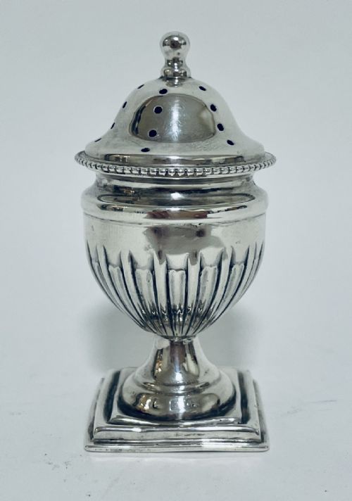 Victorian Solid Silver Pepper Pot Shaker Pepperette