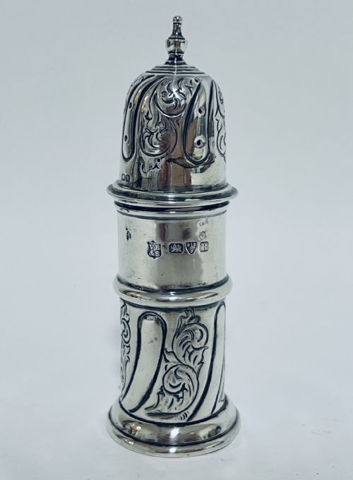 Victorian Solid Silver Pepper Pot Shaker Pepperette
