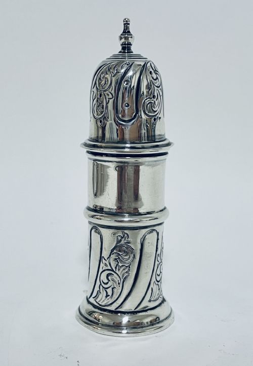 fig 1. Victorian Solid Silver Pepper Pot Shaker Pepperette