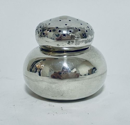 fig 1. Small Antique Solid Silver Novelty Pepper Pot Shaker
