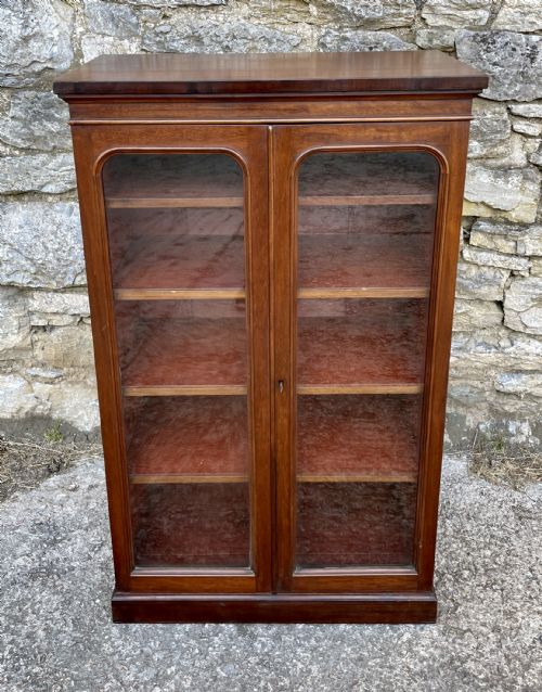 fig 1. Antique Mahogany Glazed Cabinet