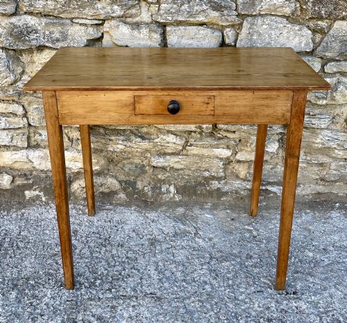 Small Antique Stripped Pine Side Table