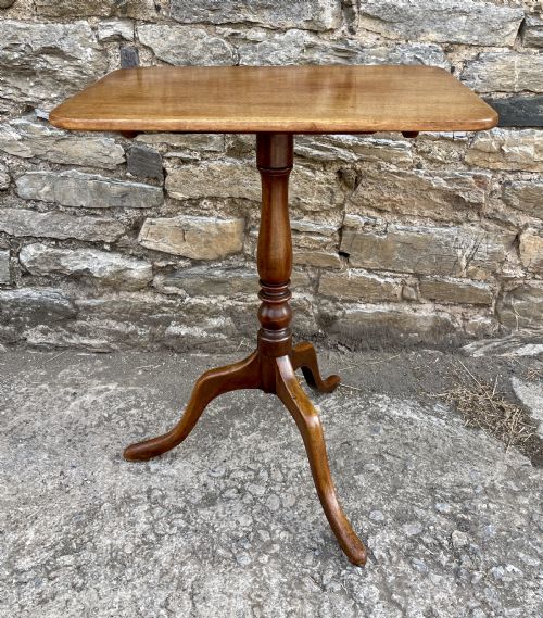 Antique Georgian Mahogany Tilt Top Wine Table