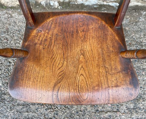 fig 1. Antique Bar Back Windsor Carver Chair
