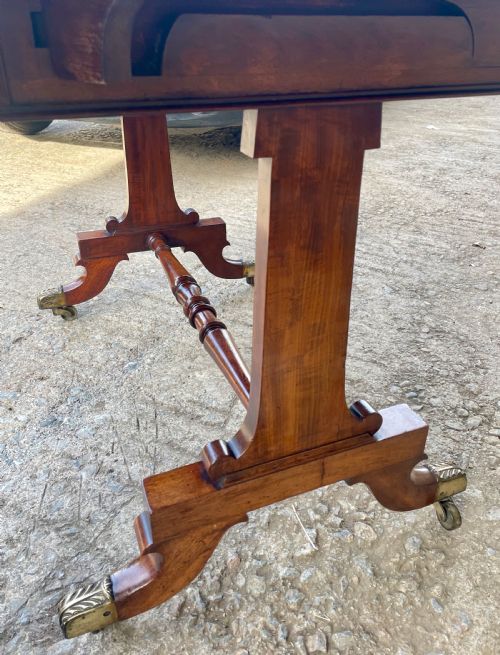 fig 3. Regency Mahogany Drop Leaf Sofa Table