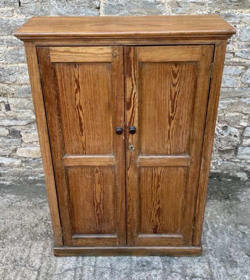 fig 1. Narrow Antique Pitch Pine Cupboard