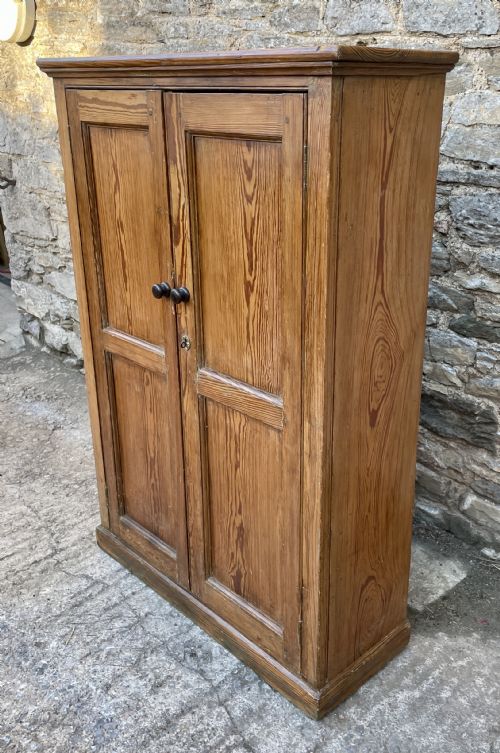 fig 2. Narrow Antique Pitch Pine Cupboard