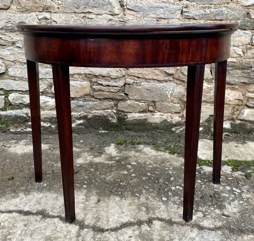 fig 2. Georgian Mahogany Demi Lune Tea Table