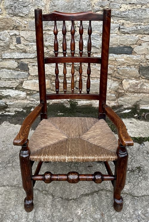 fig 1. Antique Lancashire Spindleback Chair