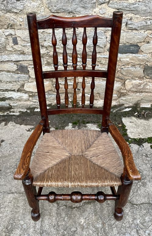 fig 2. Antique Lancashire Spindleback Chair