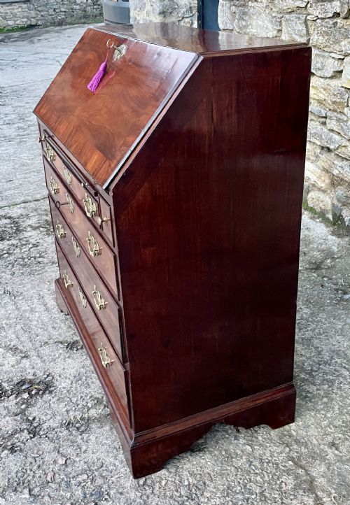 fig 1. Antique Georgian Red Walnut Bureau