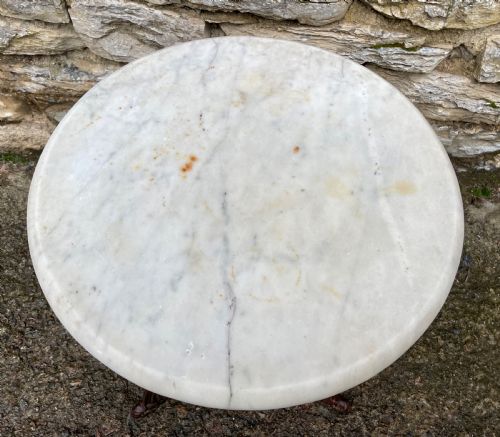 fig 1. Victorian Cast Iron and Marble Table