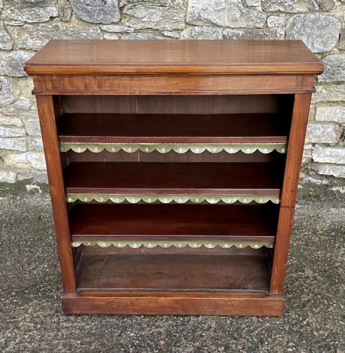 fig 1. Antique Victorian Mahogany Open Bookcase