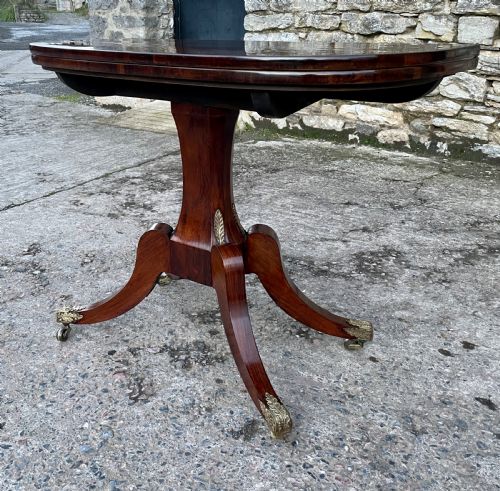 fig 2. Regency Rosewood Fold Over Tea Table