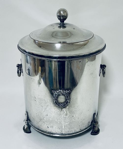 Art Deco Chrome Coal Bin