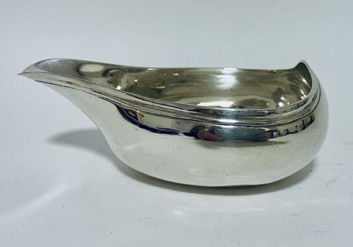 Georgian Solid Silver Pap Boat