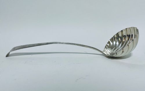 fig 1. Large Georgian Solid Silver Ladle