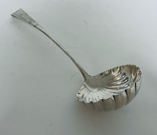 fig 2. Large Georgian Solid Silver Ladle