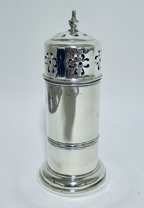 Antique Solid Sterling Silver Sugar Shaker Caster