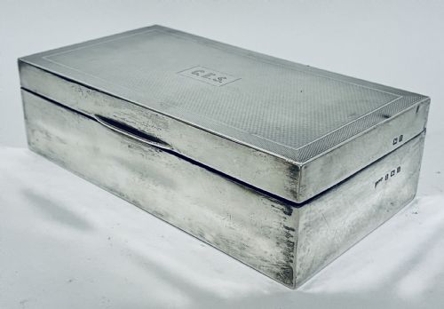 fig 1. Antique Sterling Silver Cigarette Box