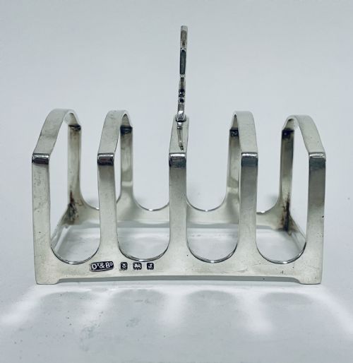 Antique Solid Sterling Silver Toast Rack