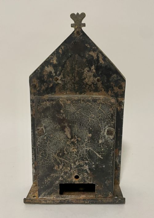 fig 1. Antique Victorian Brass Money Box Bank