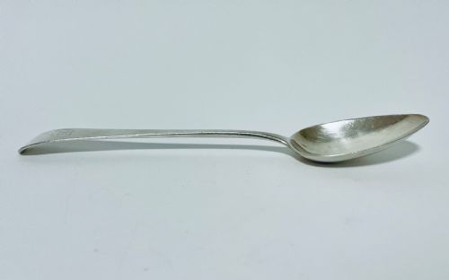 18th Century Georgian Exeter Solid Silver Serving Spoon