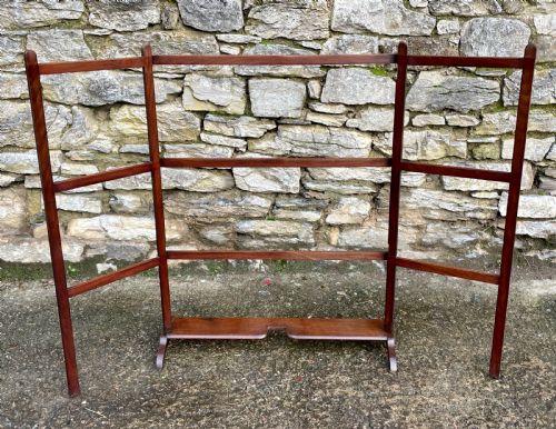 ?Victorian Mahogany Folding Towel Rail