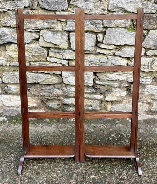 fig 1. ?Victorian Mahogany Folding Towel Rail