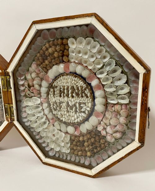 fig 2. Antique Victorian Shellwork Sailors Valentine