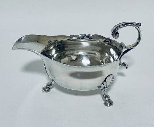 Antique 18th Century Silver Sauce Boat