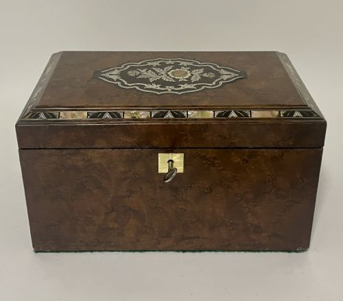 fig 1. Antique Victorian Inlaid Fitted Jewellery Box