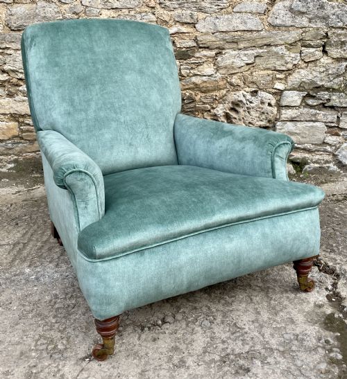 fig 3. Antique Victorian Howard Style Deep Armchair