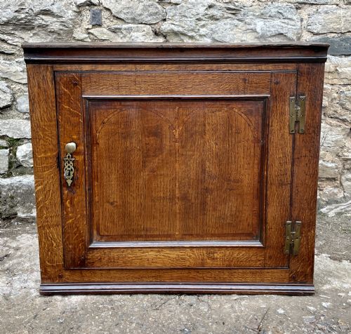 ?Antique 18th Century Oak Spice Cupboard