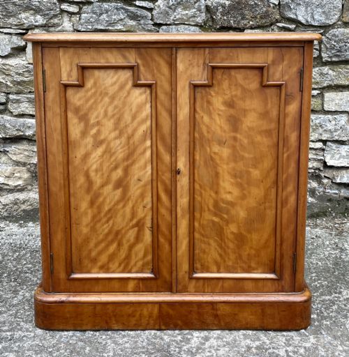Antique Victorian Satinwood Cupboard