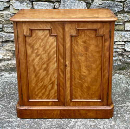 fig 1. Antique Victorian Satinwood Cupboard