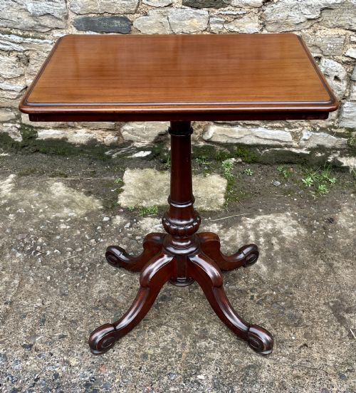 fig 1. Antique Victorian Mahogany Lamp Table by Johnstone & Jeanes