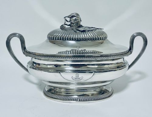 Antique 18th Century Georgian Solid Sterling Silver Tureen