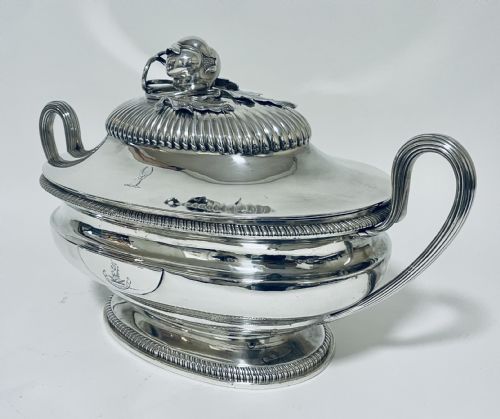 fig 2. Antique 18th Century Georgian Solid Sterling Silver Tureen