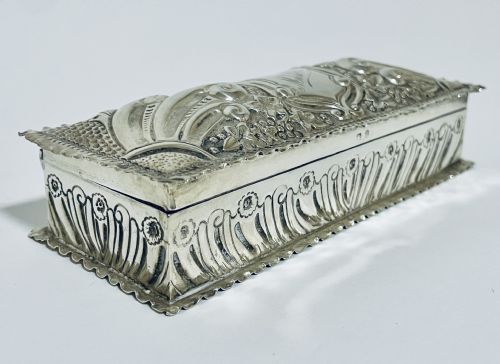 fig 1. Antique Victorian Solid Silver Box